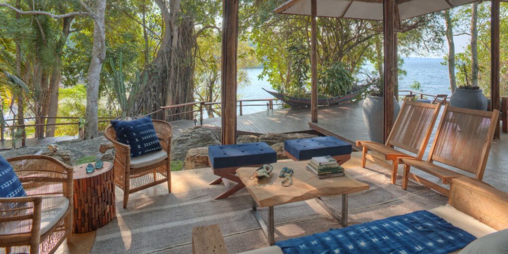 rubondo island lounge tanzania yellow zebra safaris